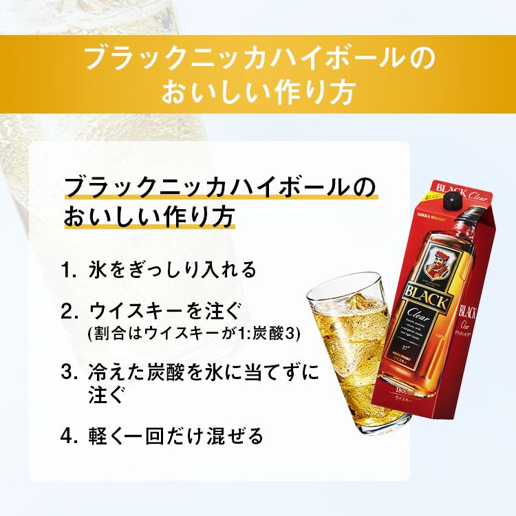 ウイスキー　ブラックニッカ　クリア　2.7L×2本_イメージ3