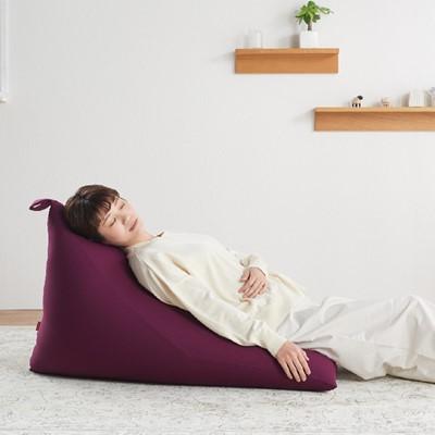 ふるさと納税 岡崎市 【ハナロロ】 ビーズクッション プレミアムポトラ100リットル ニットカバー付(ベージュ) |  | 03