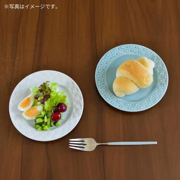 【波佐見焼】リムプレート トランプ レリーフ ホワイト・アクアグリーン ペアセット【ルセラ・ポーセリン】[CG10]
