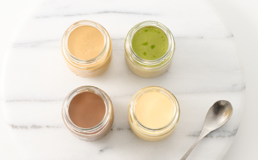 グルテンフリー専門店のつくる「4種の贅沢・濃厚プリン」8個入り【グルテンフリー 保存料不使用 プリン カスタードプリン 洋菓子 お菓子 スイーツ デザート おやつ】(H053323)