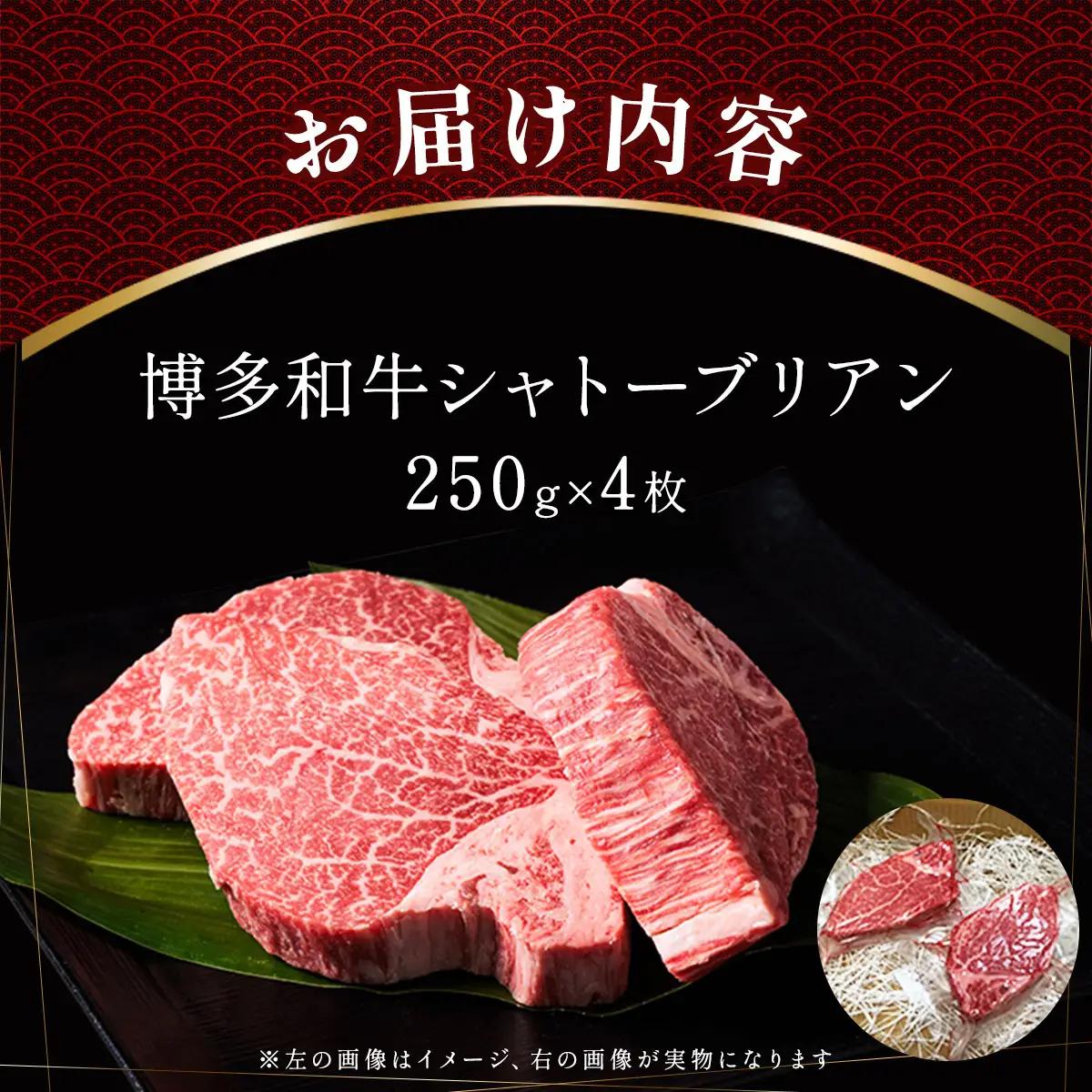 博多和牛シャトーブリアン 250g×4枚