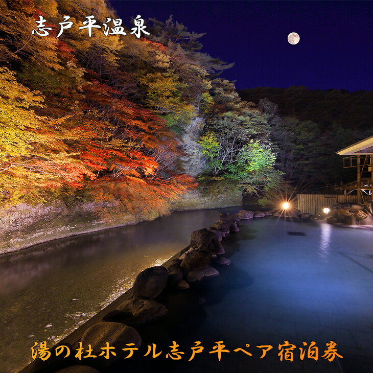 【ふるさと納税】志戸平温泉 湯の杜ホテル志戸平ペア宿泊券 ふるさと納税 宿泊券 温泉