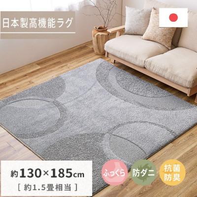 ふるさと納税 泉大津市 日本製ふっくら厚手の防ダニ・抗菌防臭加工　カーペット　1枚　約130×185cm　350118316
