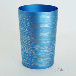 チタン二重タンブラー 白樺 小 (ブルー) 270ml