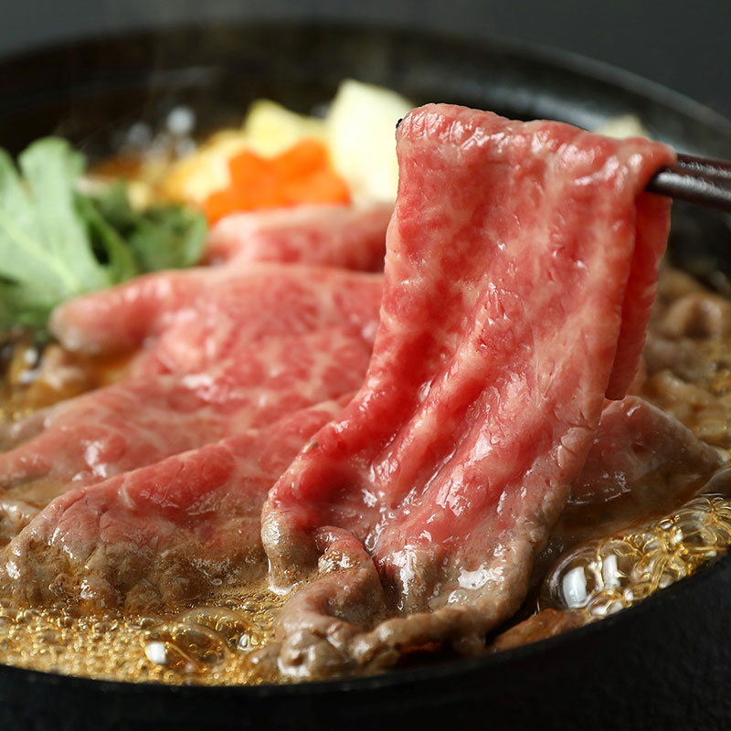 【和牛セレブ】近江牛 すき焼き&しゃぶしゃぶセット【モモ