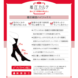 【メディックピエドシリーズ】着圧綿混ハイソックスSサイズ ブラック ソックス くつした 靴下 日用品 美容 着圧ソックス 生活用品 健康用品 健康グッズ スポーツ 旅行 トラベル