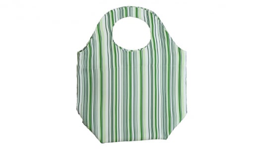 0477抗菌抗ウイルスポケッタブルエコバッグ（グリーン）