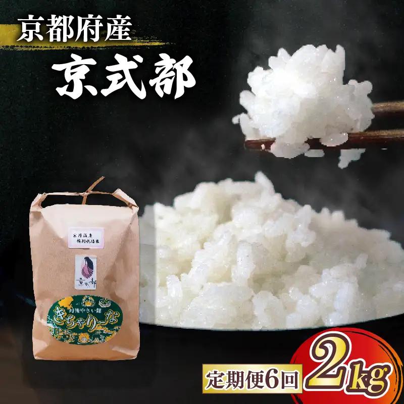 【令和8年産】新米 定期便 京都府産米 京式部 2kg 6回定期便 ブランド米 京都
