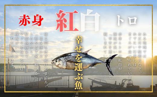 【年末・正月用/12月30日お届け】天然 目鉢まぐろ お祝い宴セット 中トロ200g 赤身200g 迎春 三崎まぐろ 三崎恵水産　M020-020-4-10