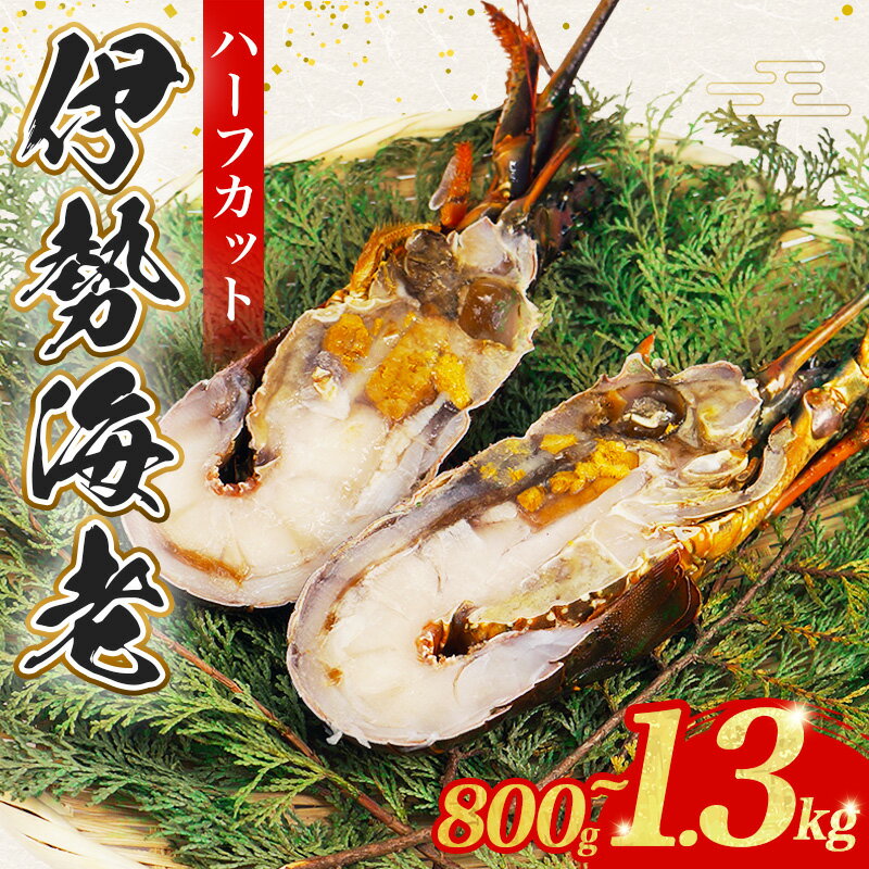 【ふるさと納税】 冷凍 伊勢海老 800g~1.3kg 選べる容量 ハーフカット 処理済み 簡単調理 イセエビ 海老 えび 伊勢 エビ 伊勢エビ 海宝水産 贅沢 高級 簡単調理 バーベキュー BBQ 鉄板焼 海鮮 ギフト 国産 三重県 南伊勢町