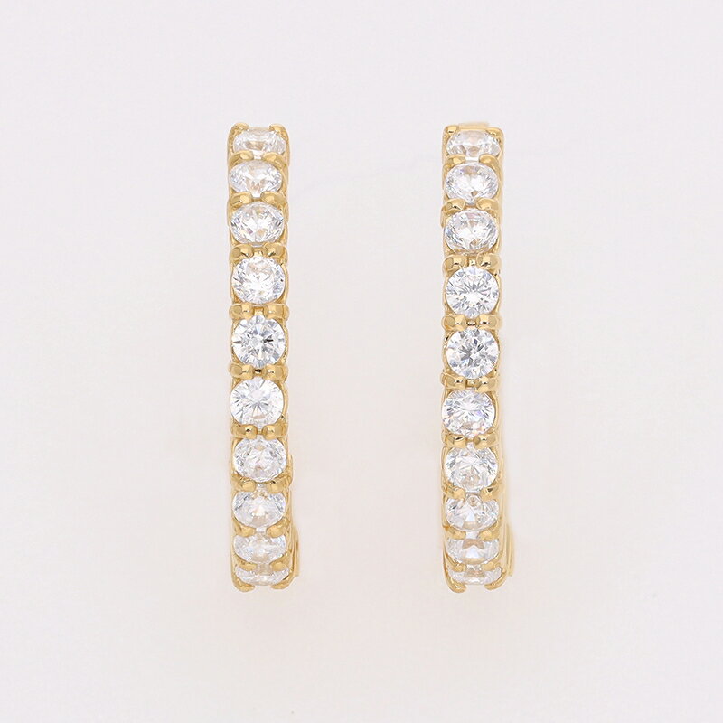 【ふるさと納税】＜ 甲府ジュエリー ＞ イヤリング ピアス ジュエリー レディース アクセサリー 天然 ダイヤモンド 0.40ct K18 イエローゴールド ギフト プレゼント ジュエリーケース付 保証書付 k181-037