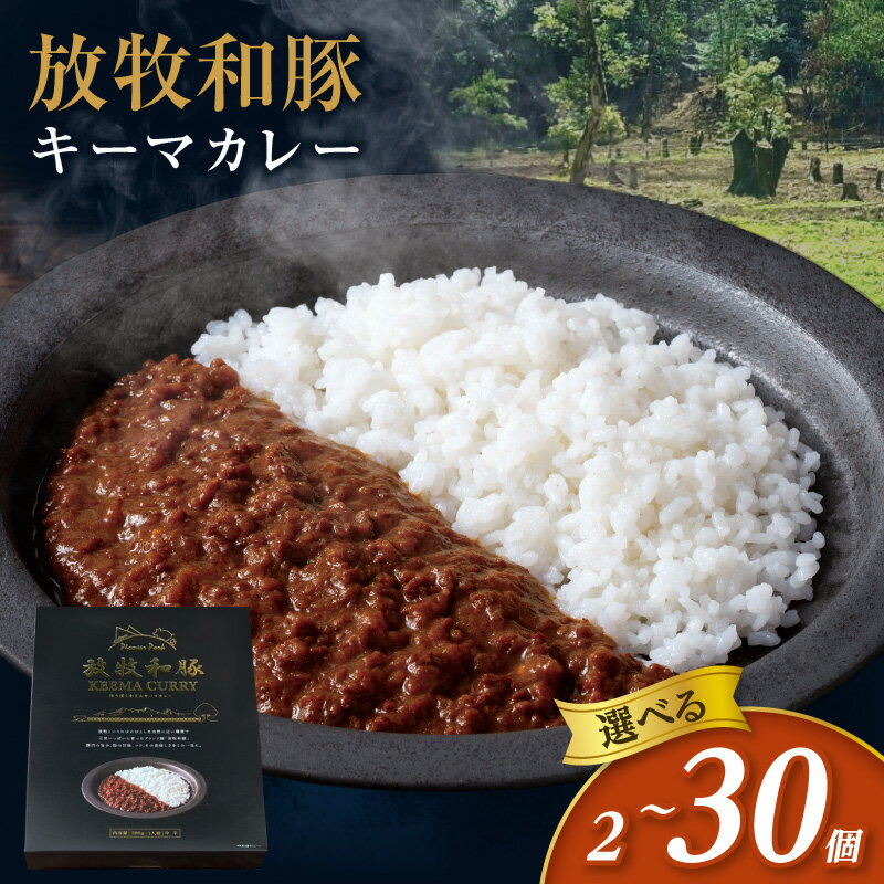 【ふるさと納税】【内容量が選べる】放牧和豚キーマカレー 2個 12個 30個 中辛 豚肉 豚 肉 国産豚肉 カレー キーマカレー カレーライス レトルト 常温 惣菜 お惣菜 おかず レトルト食品 レンジ調理 湯煎 ボイル 簡単調理 時短調理 グルメ お取り寄せ 宮崎市 宮崎 ふるさと
