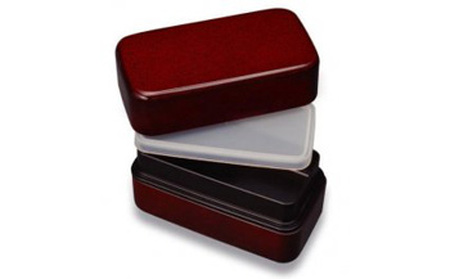 紀州漆器 漆器弁当箱 ななこ塗 長角入子 大 ［YS15］