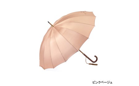 【前原光榮商店】婦人用雨傘 トラッドクラシコ〈手元：楓〉名入れ可(カラー：ピンクベージュ）