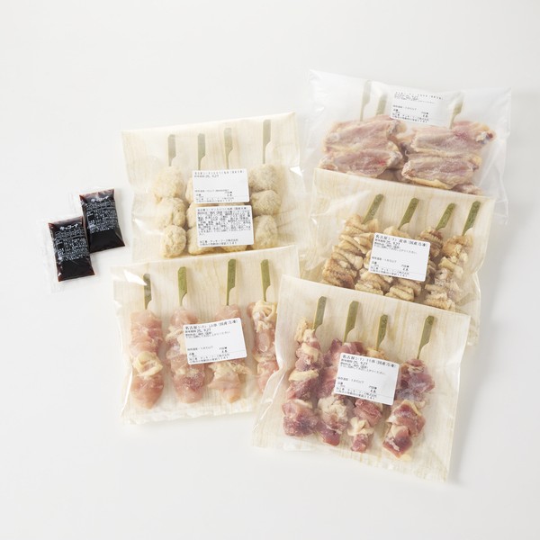 名古屋コーチン焼鳥　5種20本セット（もも・むね・手羽中・皮・つくね）