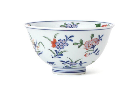 源右衛門窯 染錦小花散し 器 食器 お茶碗 飯碗 ごはん 茶碗 小鉢 小花 有田焼 お茶碗 手描き お茶碗 伝統 お茶碗 工芸 お茶碗 A55-107