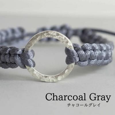 ふるさと納税 小松市 Bracelet -Dawn- シルバー ブレスレット【チャコールグレー】 |  | 01