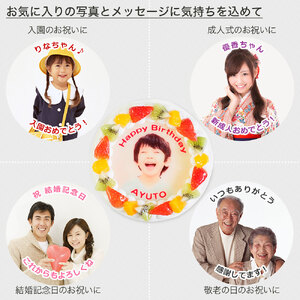 フルーツケーキ 5号 写真ケーキ 冷凍 ケーキ