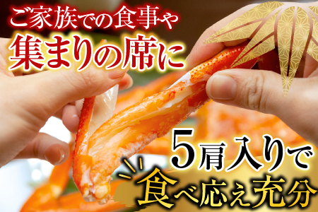 ボイル本ずわいがに脚5肩(計約1.2kg) A-14261