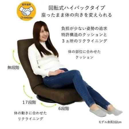 産学連携 回転式 ハイバック座椅子3 グリーン_雑貨・日用品 椅子・チェア・ソファ 家具・インテリア _【1465019】