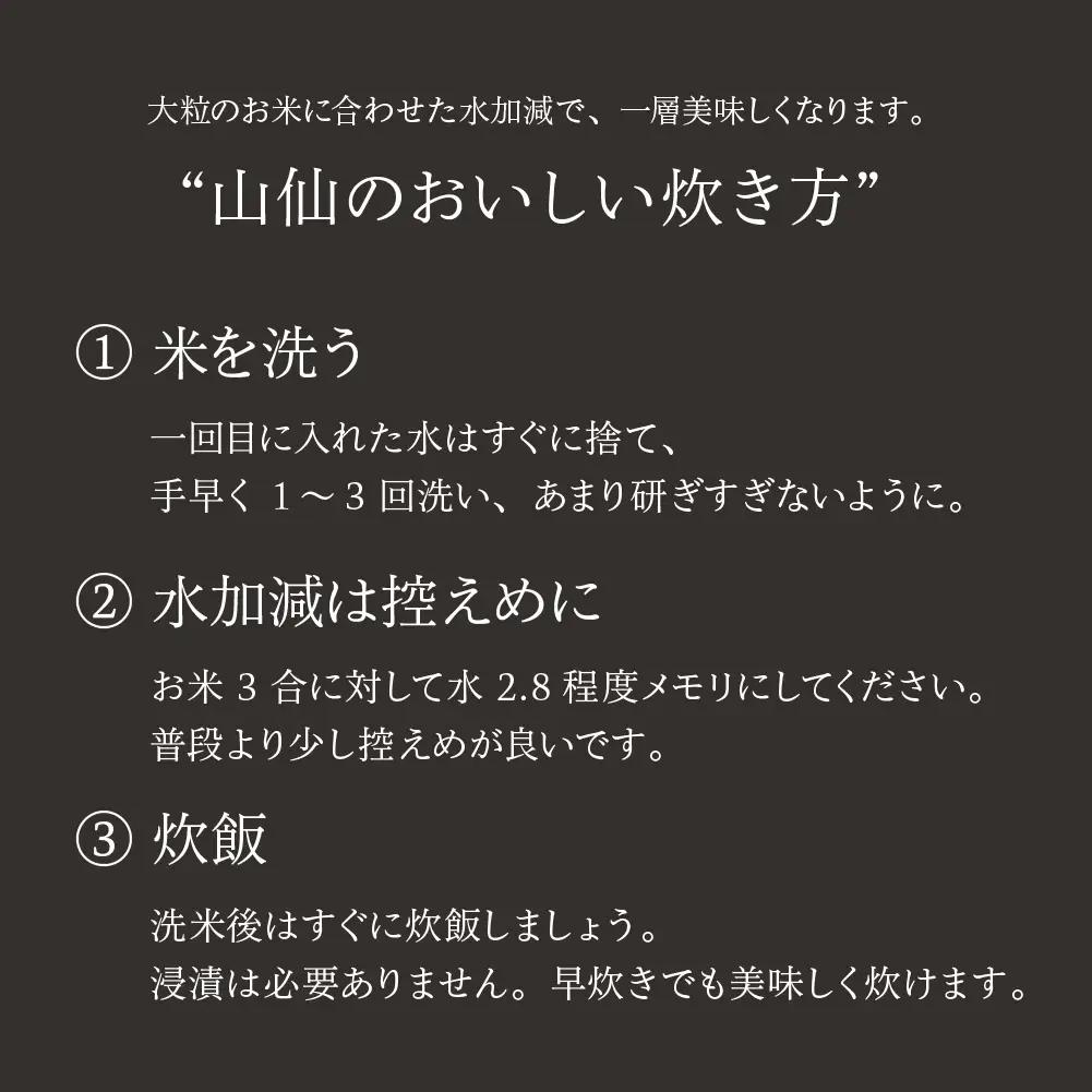 【令和7年産米】山仙 (いのちの壱) キューブ米 6個 （1個 300g（2合））【51-23】