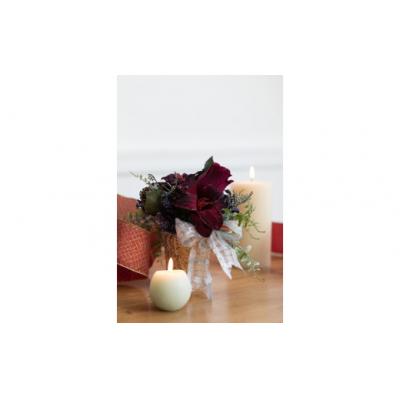 ふるさと納税 北上市 【空気をきれいにするアートフラワー】アマリリスの クリスマス |  | 02