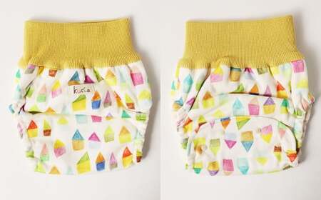 【kucca】kucca 布おむつ お試しセット （ パンツ型カバー 1枚・ オーガニック成形おむつ 1枚・ パシーマ®おむつ 1枚）【Mサイズ（7－10kg）】 ベビー 赤ちゃん おむつ カバー セ