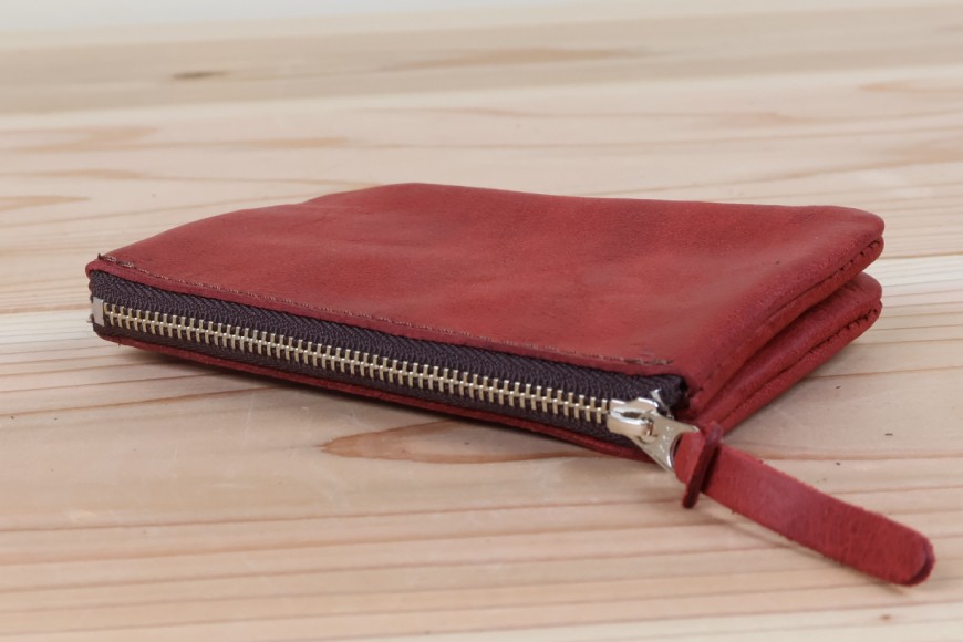 おさいふポーチ サーモン [アトリエSASSA 富山県 朝日町 34310065]