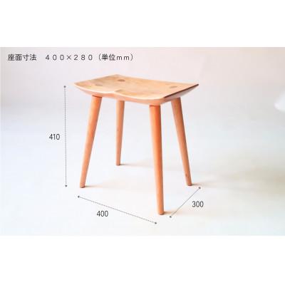 ふるさと納税 大川市 スツール(ブラックチェリー材)1脚　【大川家具】 |  | 01
