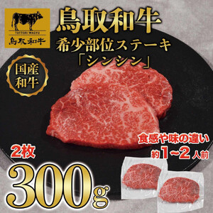 鳥取和牛希少部位ステーキ「シンシン」2枚(300g)   1374|和牛