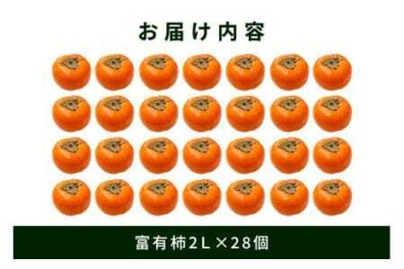 【 2026年 先行予約 】 富有柿 2L 28玉 (14玉×2段箱) 坂川果樹園 柿 甘い柿 かき 富有カキ 甘い 果物 フルーツ くだもの カキ 富有かき 秋 旬 甘柿 糖度 贈答用 贈答品 ギフ
