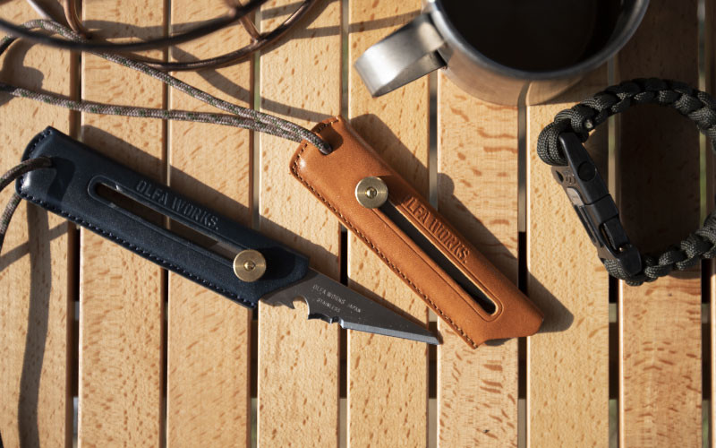 
替刃式ブッシュクラフトナイフ BK1 レザー
