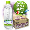 【ふるさと納税】 い・ろ・は・す ハスカップ 【 選べる 本数 】 540ml PET 24本 48本 いろはす 北海道限定 フレーバー ドリンク 天然水 ペットボトル 飲料 カロリー控えめ リサイクルペット使用 北海道 札幌市