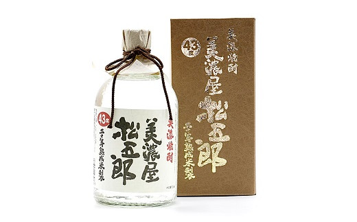 
御代櫻 美濃屋松五郎 43度 720ml 1本 | 御代桜醸造 酒 焼酎 米焼酎 アルコール 岐阜県 美濃加茂市 美濃加茂 みのかも
