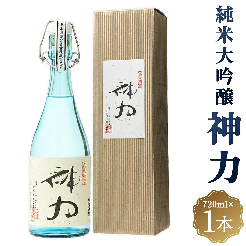【ふるさと納税】T27 純米大吟醸 神力 720ml×1本 お酒 日本酒 地酒 国産米 米麴 米こうじ アルコール度数：16度 飲料 飲酒 福岡県 みやま市 送料無料