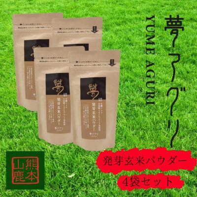 ふるさと納税 山鹿市 発芽玄米パウダー100g×4袋【株式会社夢アグリ】《山鹿市》