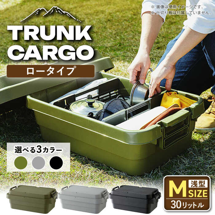 【ふるさと納税】【選べる3色】トランクカーゴ ロータイプM 1個 / ゴミ箱 蓋つき スリム 分別 ごみばこ ごみ箱 インテリア おしゃれ 家具 リビング ダイニング 寝室 キッチン キッチン用品 /恵那市/東谷株式会社[AUAD034]
