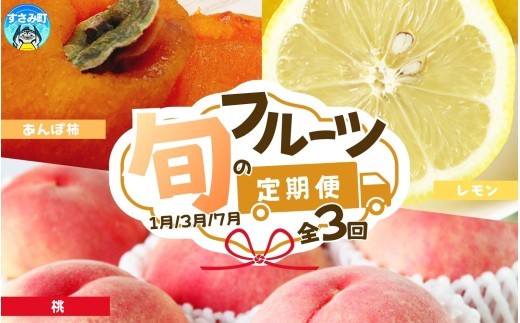 
                  【3回定期便】【1・3・7月】紀州和歌山産旬のフルーツセット(あんぽ柿・レモン・桃)  / 果物定期便 フルーツ定期便 レモン 柑橘 くだもの 果物 カキ かき 柿 もも モモ 桃 【tkb391】
                