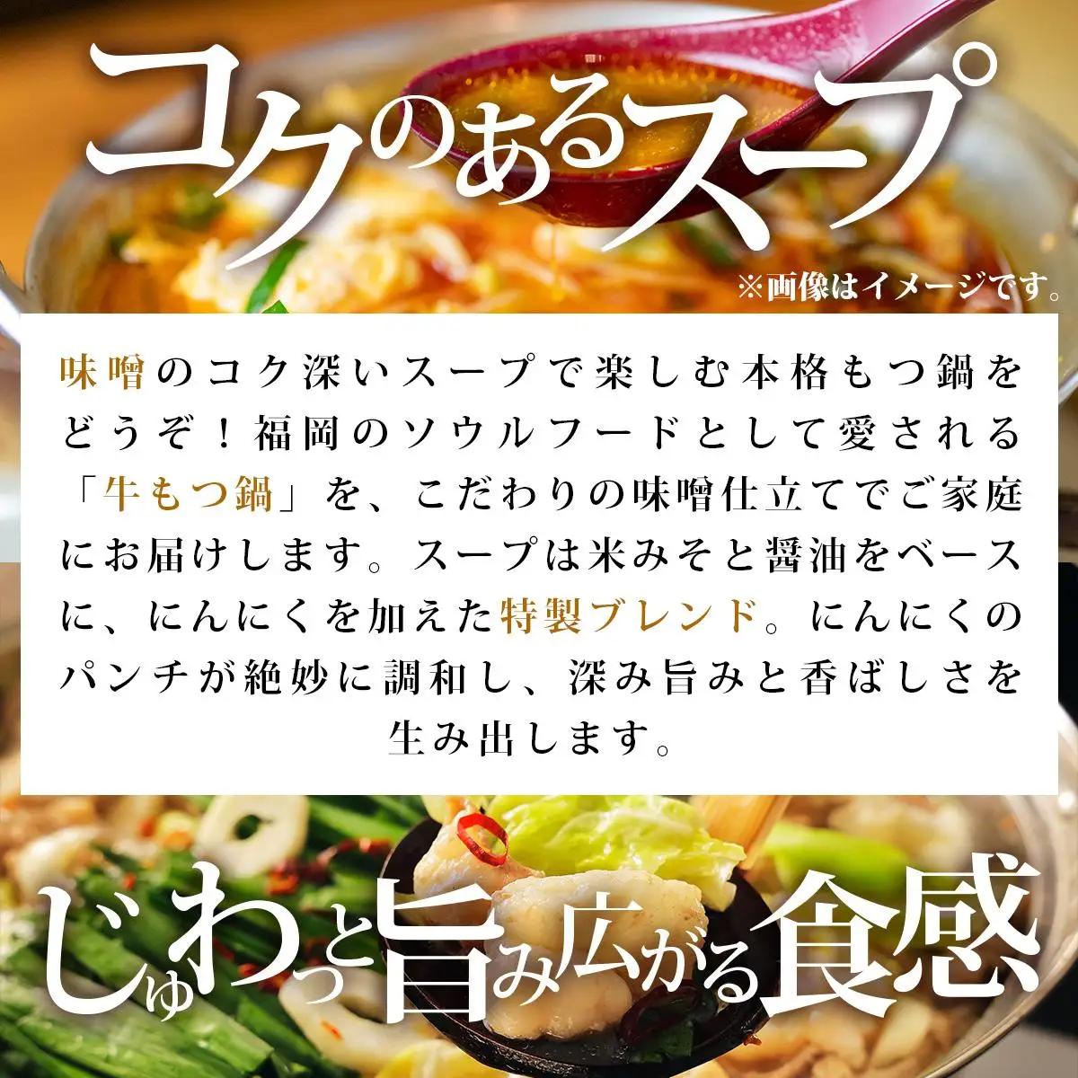 牛もつ鍋 味噌味 3人前セット PE005