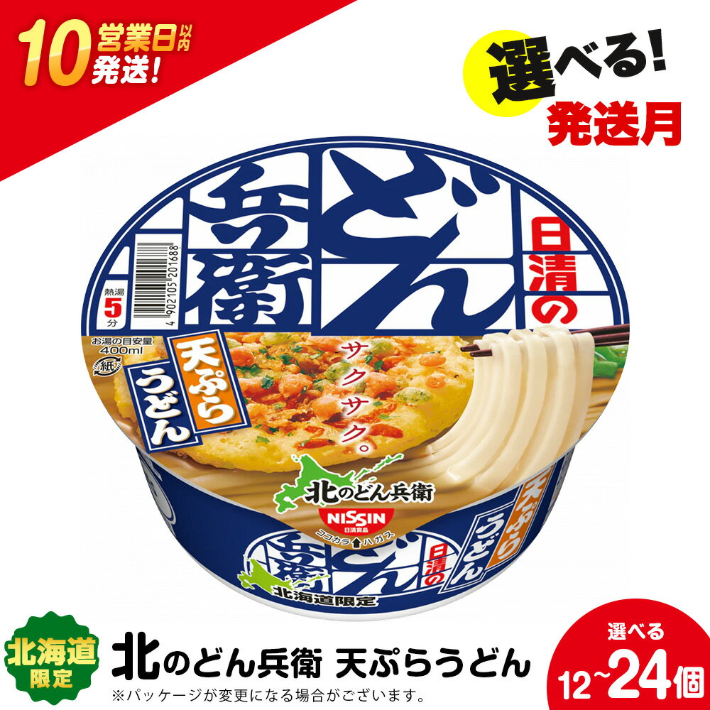 【ふるさと納税】 日清 北のどん兵衛 天ぷらうどん 北海道仕様 選べる12個・24個 うどん インスタントラーメン麺 即席麺 麺類 ラーメン カップ麺 インスタント 麺類 カップラーメン 【北海道千歳市】ギフト ふるさと納税