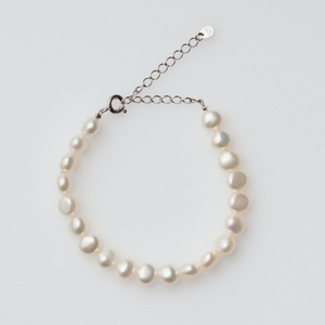 1877 バロック淡水パールブレスレット|職人仕上げ・日本製・Silver925  LAT34°N　三重県　伊勢市　伊勢志摩　淡水真珠珠　パールジュエリー　ブレスレット　真珠指輪　あこや真珠　真珠ピア