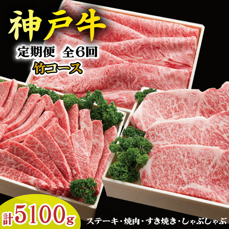 【ふるさと納税】神戸牛 定期便「竹」コース 全6回 TK竹 神戸牛 太田家 太田牧場