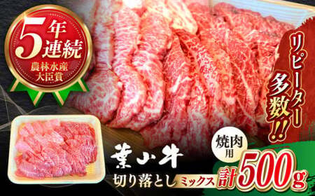 【葉山牛】500g　焼肉用ミックス（ロース、モモ、カルビ等） ／ 焼肉 和牛 牛肉 焼き肉 【葉山牛ステーキレストラン 角車】[ASBD012]