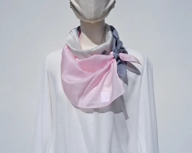 スカーフ　富士桜工房　とにかる（マリン）