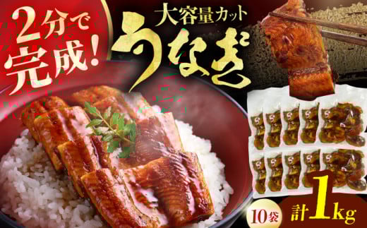 刻み鰻個食パック 計1kg（100g×10P） 広川町 / イールファクトリー株式会社 [AFBS001]