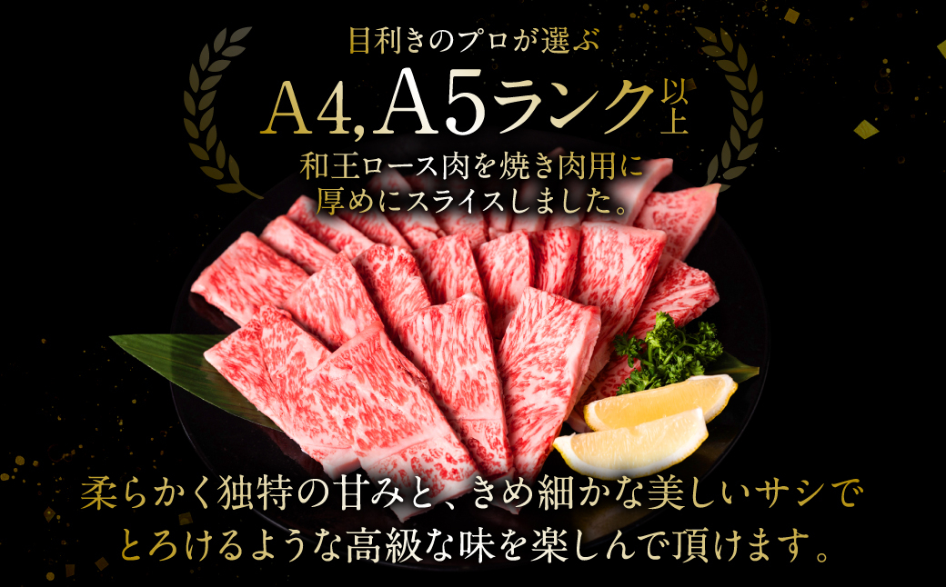 極和王シリーズ くまもと黒毛和牛 焼肉ロース 500g