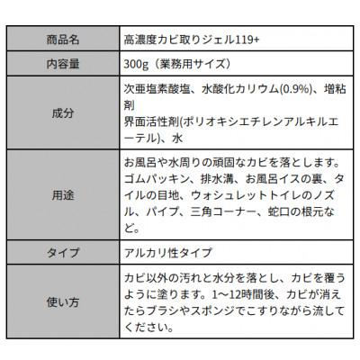 ふるさと納税 豊川市 119シリーズ　カビ取りジェル119業務用サイズ300g |  | 01