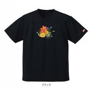 JTTA公認　卓球ユニフォーム【男女兼用(ドライ):Mサイズ】フラワー　ブラック【配送不可地域：離島】【1518784】