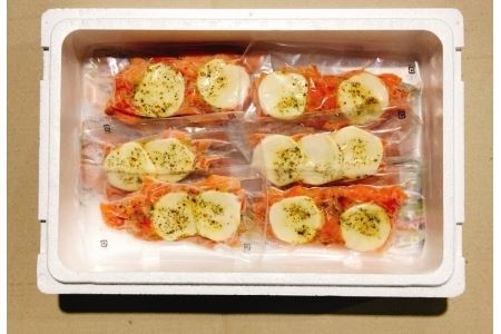 スモークサーモンのカプレーゼ3kg(小分け真空) D-09031