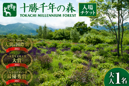十勝千年の森 入場券 大人1名分【北海道 清水町 自然 十勝千年の森 十勝毎日新聞社 ガーデン 入場券 1名 レジャー おでかけ】_S030-0001